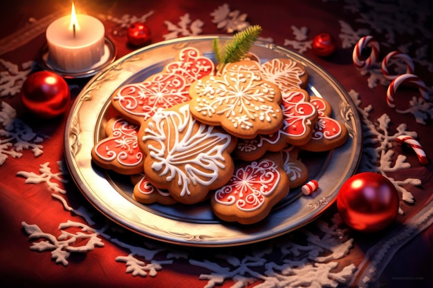 christmas ornament a christmas cookie maker app in the style of hyperdetailed illustrations