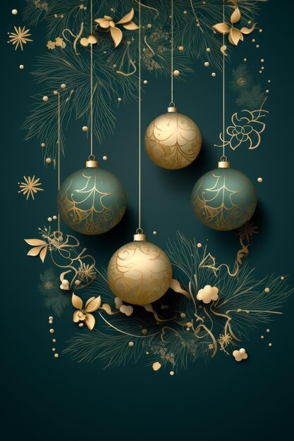 christmas ornament on dark background