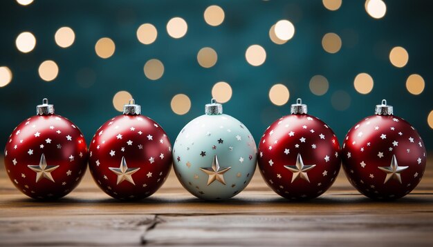 Photo christmas ornament glowing in gold celebrating the winter season generated by ai