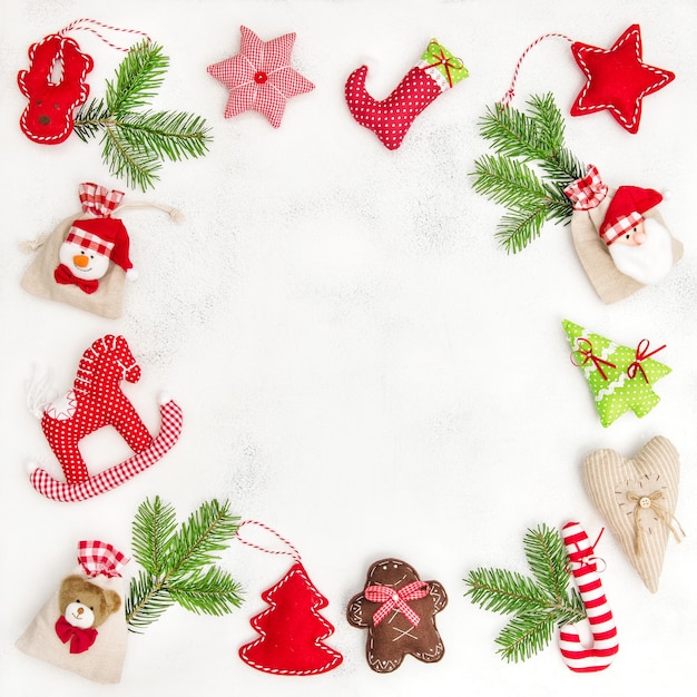 Christmas ornaments, decoration and gift bags