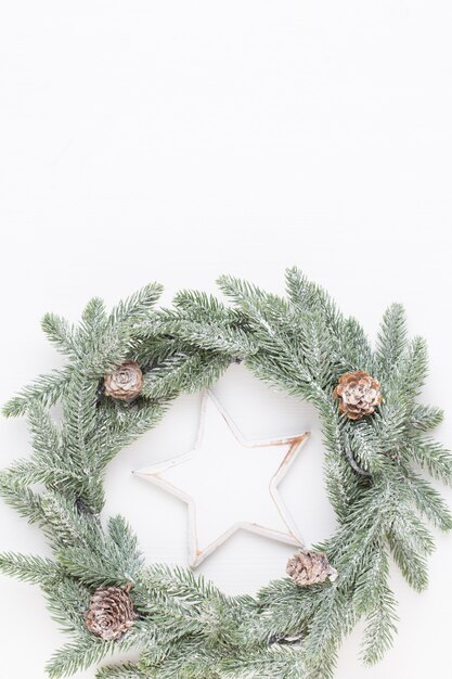 Christmas ornaments on the table