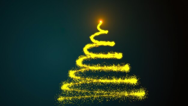 Christmas particle tree