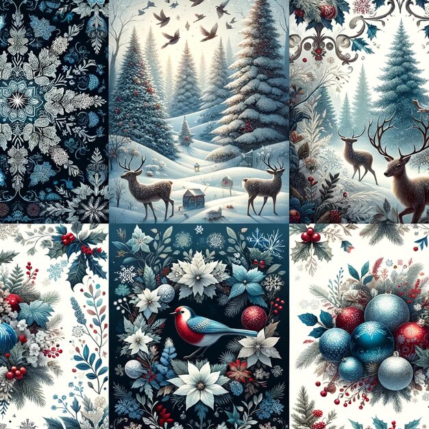 Christmas pattern images the festive spirit and joy of the holiday season