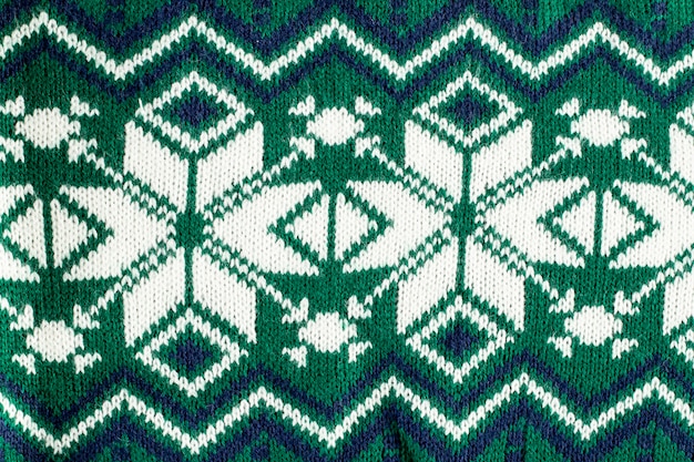 Photo christmas pattern with green details top view