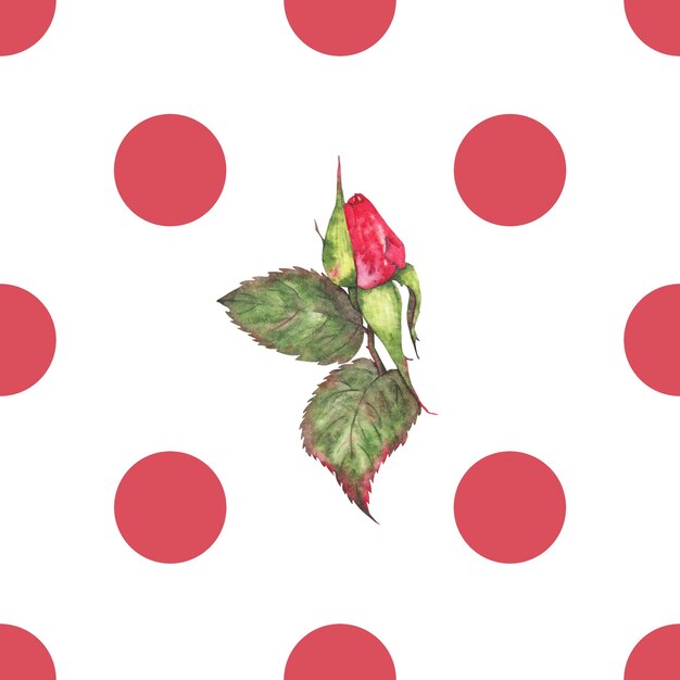 a christmas pattern with a red and green polka dot and a green and red polka dot
