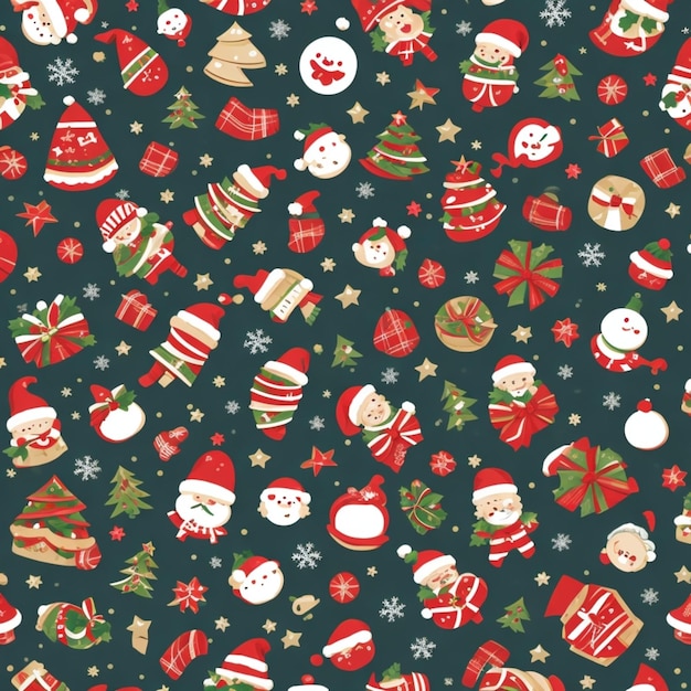 Photo christmas pattern