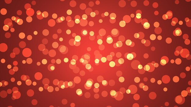 クリスマスの赤い抽象的な明るい背景またはボケ効果を持つ壁紙。