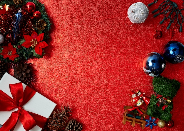 Christmas red paper background