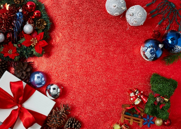 Christmas red paper background