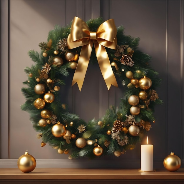 christmas round wreath