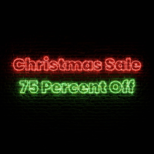 Christmas Sale 75 Percent Off