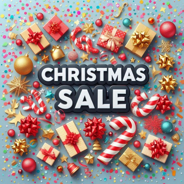 Photo christmas sale background images christmas sale with 50 off christmas banner christmas poster