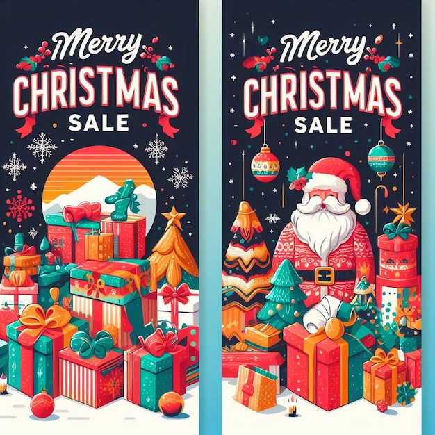 Christmas sale banner design Christmas banner design Christmas flyer design christmas background