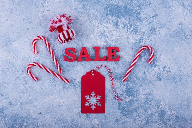 Christmas sale concept with text