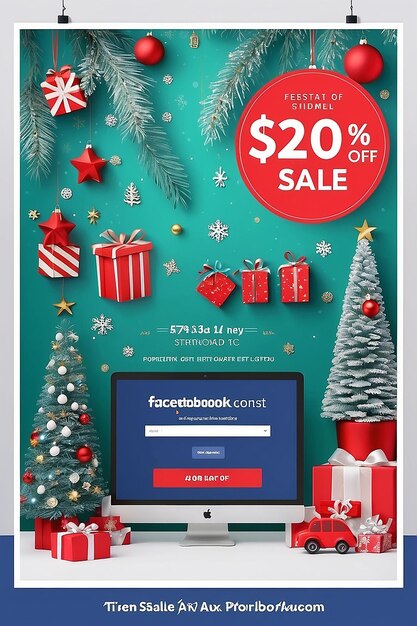 Photo christmas sale facebook post