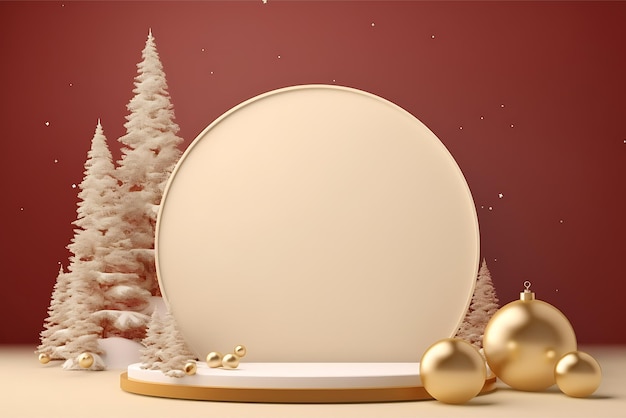 Christmas sale podium background for product