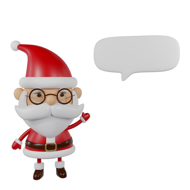 Christmas Santa Claus 3D Illustration