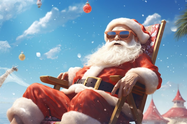 Christmas santa claus background