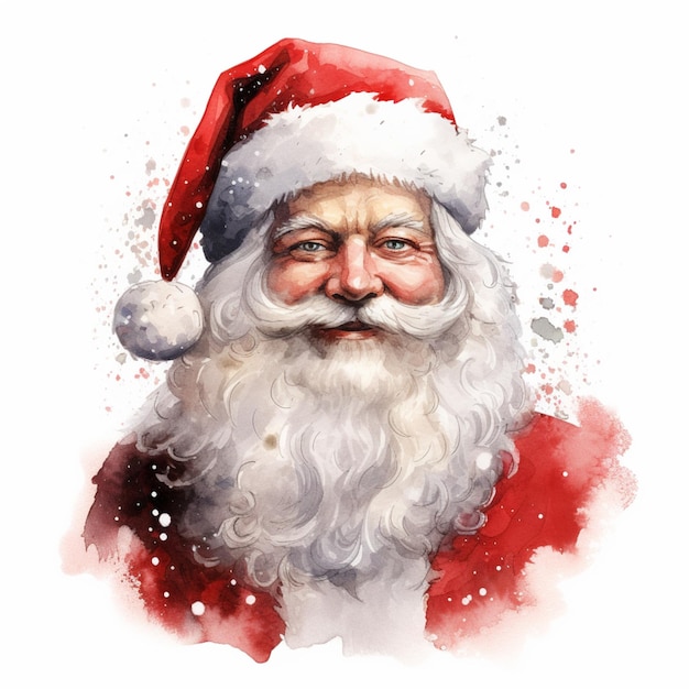 Christmas Santa Claus white background