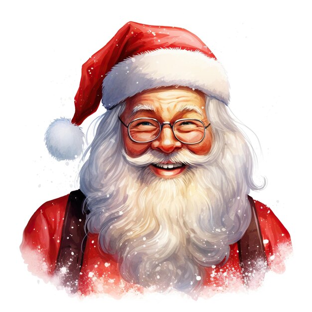 Christmas Santa on white background