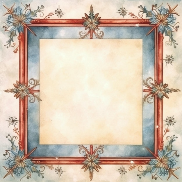 Photo christmas scrapbooking paper frame