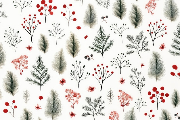 Christmas seamless pattern for fabric texture or wrapping paper