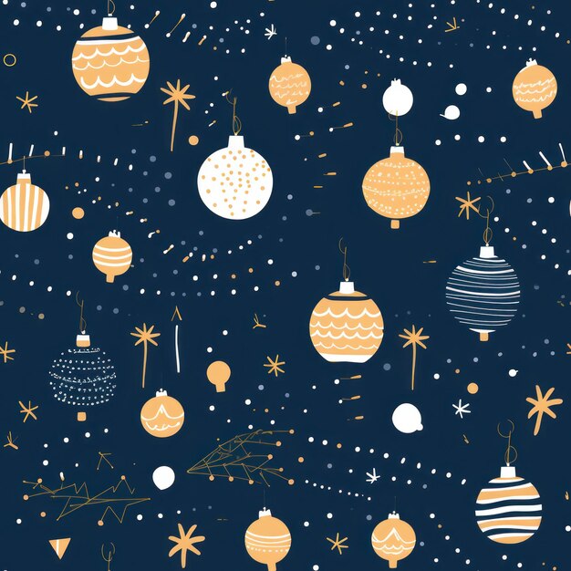 Christmas Seamless Pattern Infinite Digital Paper Generative AI