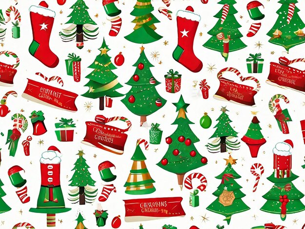 Christmas seamless pattern