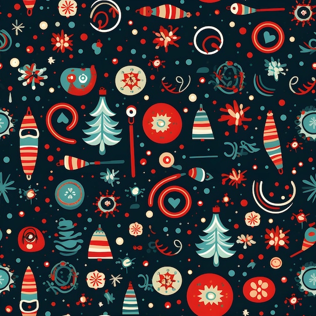 크리스마스 원활한 패턴
