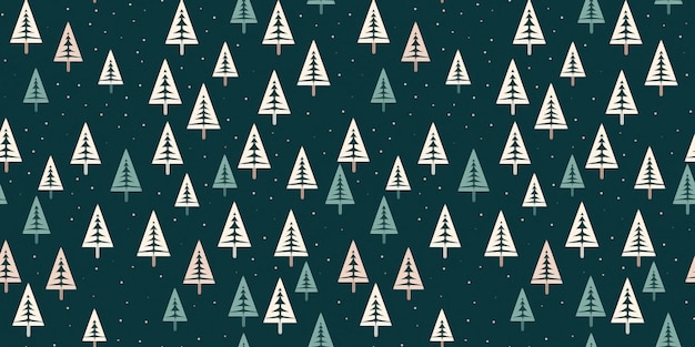 christmas seamless repeating pattern with minimalist motifs xmas tile design for holidays