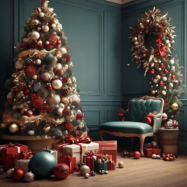 christmas season decoration design wallpaper