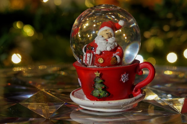 Christmas snow globe ball