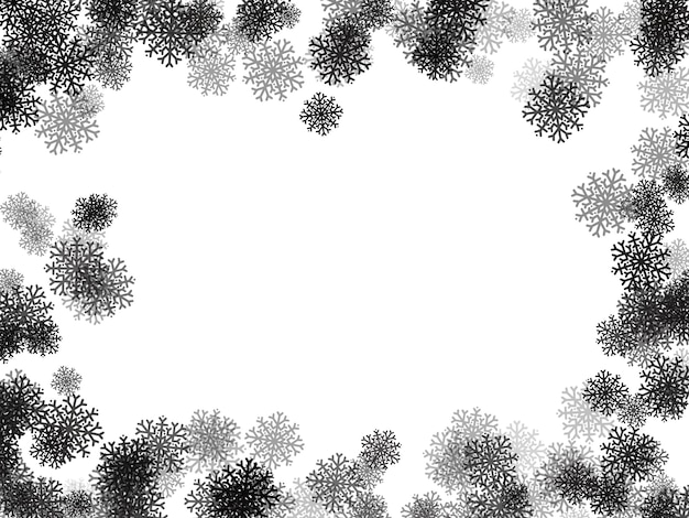 Photo christmas snowflake frame background