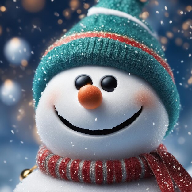 Photo christmas snowman