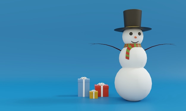 Photo christmas snowman