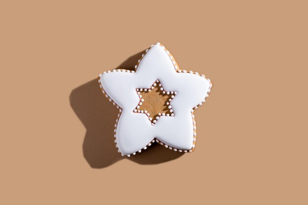 Christmas star gingerbread festive cookies