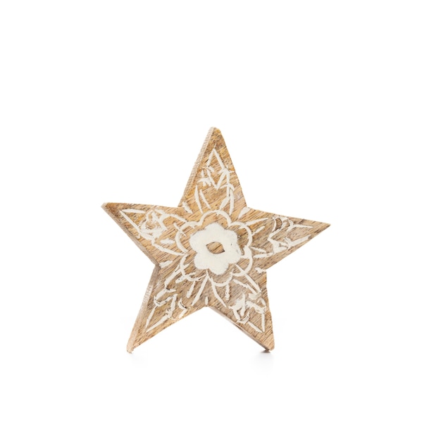 Photo christmas star isolated on a white background