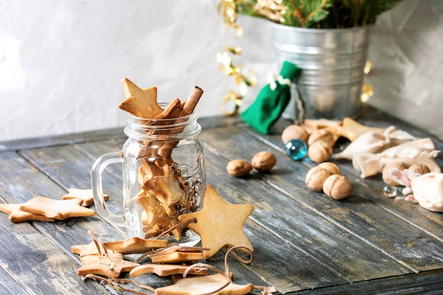 Christmas star shape sugar cookies