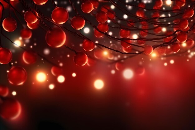 Christmas stars garland background