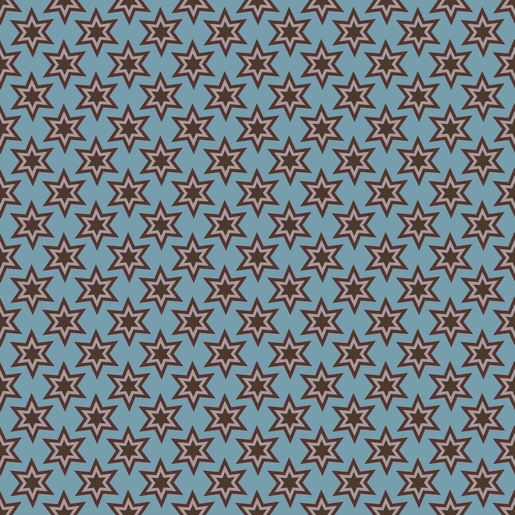 Photo christmas stars seamless pattern vintage retro pattern with stars vector illustration