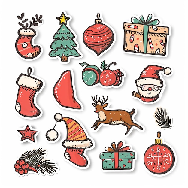 Christmas sticker set