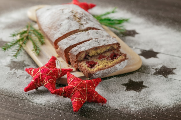 Christmas Stollen, spices and gingerbread cookies