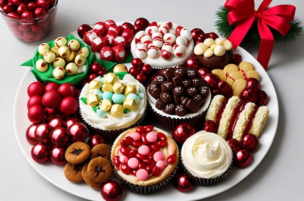 christmas sweets platter