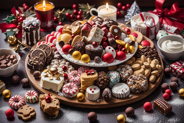 Photo christmas sweets platter