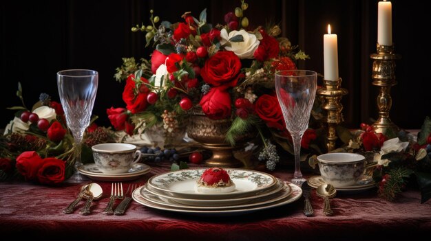 Christmas Table Background