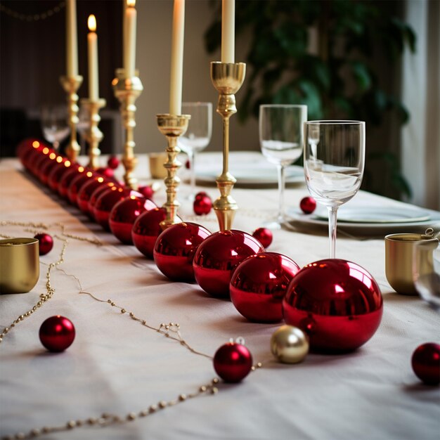 Christmas table decoration