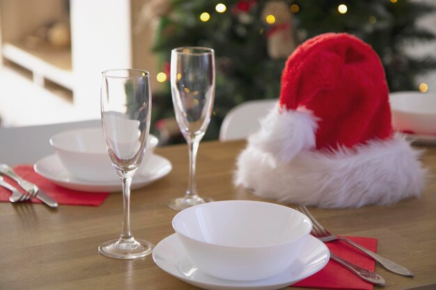 christmas table setting