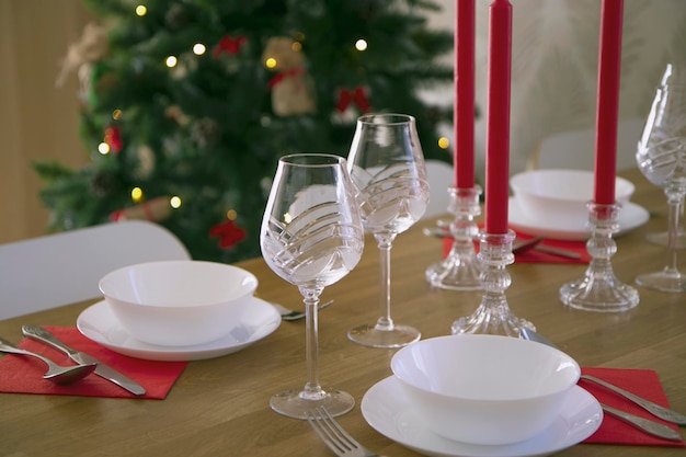 Christmas table setting