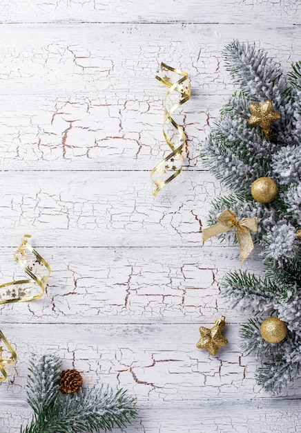 Christmas table with golden decor