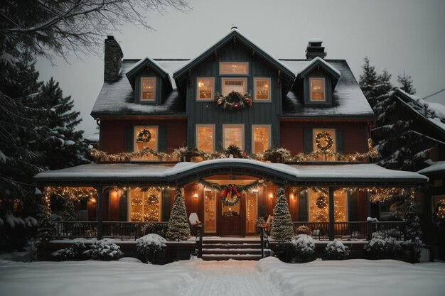 Christmas theme house